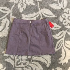 Forever 21 purple Zipper Skirt